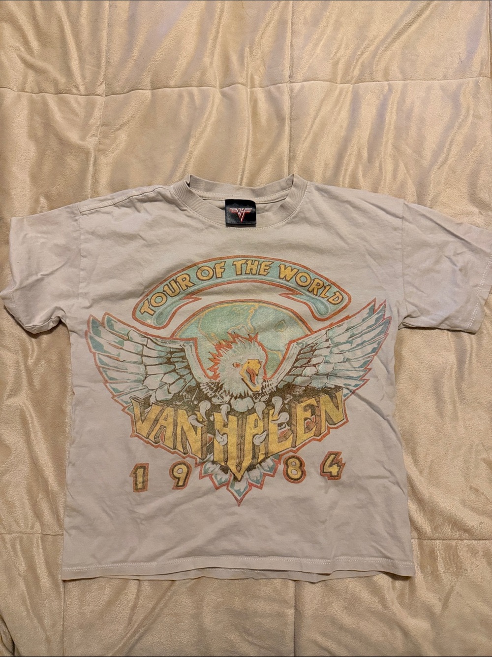 Van Halen ‘Tour of the World 1984' White Graphic kids Tee